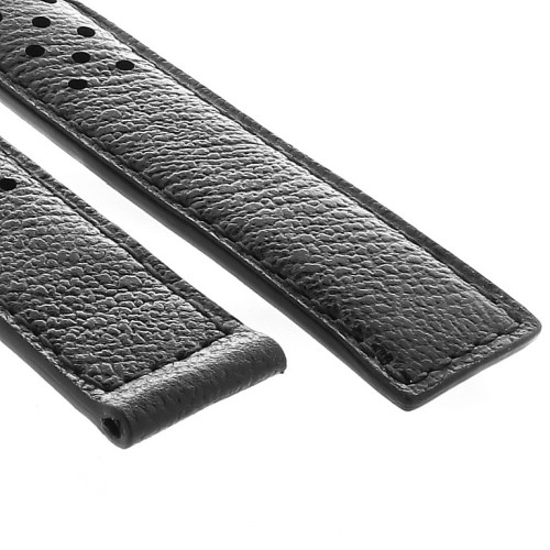 Tag Heuer Carrera FC6353 Perforated Black Leather Strap 19/18 mm