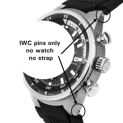 IWC coppia di perni in acciaio attacco cassa bracciale  GST Aquatimer Ingenieur