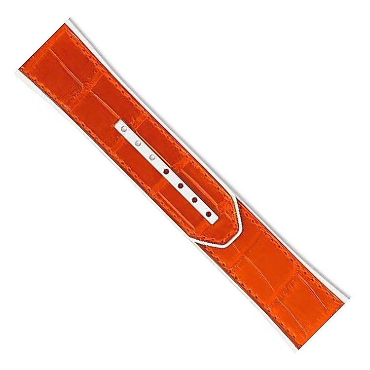 Zenith Cinturino 27.00.2322.591 Alligatore Arancione  interno caucciù bianco 23/22 mm