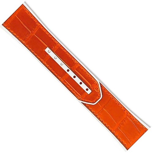 Zenith Cinturino 27.00.2322.591 Alligatore Arancione  interno caucciù bianco 23/22 mm