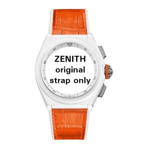 Zenith Cinturino 27.00.2322.591 Alligatore Arancione  interno caucciù bianco 23/22 mm
