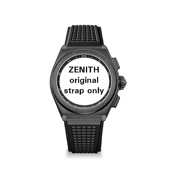 Zenith Cinturino 27.00.2322.782 Caucciù Nero 23/22 mm