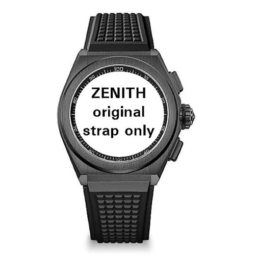 Zenith Cinturino 27.00.2322.782 Caucciù Nero 23/22 mm