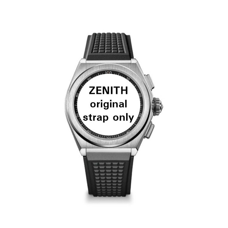 Zenith Cinturino 27.00.2322.782 Caucciù Nero 23/22 mm