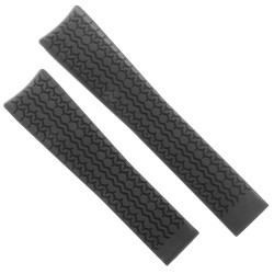 Tag Heuer Cinturino Caucciù FT6033 Nero misure 22/18 mm per Carrera o Monaco