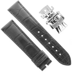Zenith Cinturino 27.00.2118.496 FDA Alligatore Nero opaco 21/18 mm compresa chiusura déployante