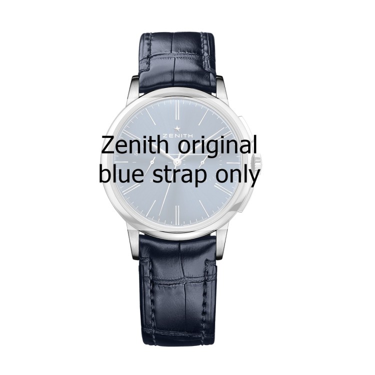 Zenith Cinturino C498 Alligatore Marrone opaco 20/16 mm