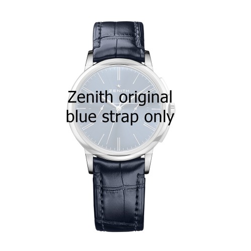 Zenith Cinturino C498 Alligatore Marrone opaco 20/16 mm
