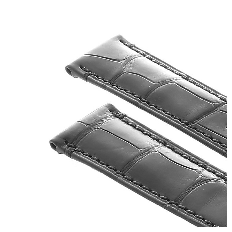 Zenith Cinturino 27.00.2118.496 FDA Alligatore Nero opaco 21/18 mm compresa chiusura déployante