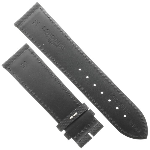 Longines Cinturino L682150802 Sintetico Nero 22/20 mm per Heritage Legend Diver