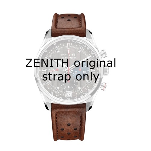Zenith Cinturino 27.00.2218.771  Pelle nera con interno in Caucciù   22/18 mm per El Primero Classic Cars