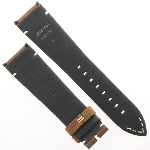 Zenith Cinturino 27.00.2218.801  Pelle nubuck oily con interno in Caucciù 22/18 mm per Cairelli