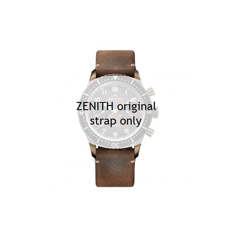 Zenith Cinturino 27.00.2218.801  Pelle nubuck oily con interno in Caucciù 22/18 mm per Cairelli e Pilot
