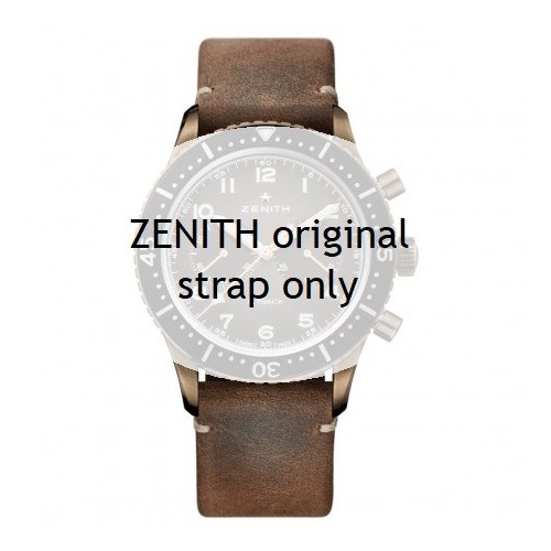Zenith Cinturino 27.00.2218.801  Pelle nubuck oily con interno in Caucciù 22/18 mm per Cairelli e Pilot