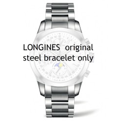 Longines bracciale L600143113 in acciaio per cronografo Conquest Classic 21 mm 2
