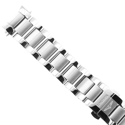 Longines bracciale L600143113 in acciaio per cronografo Conquest Classic 21 mm