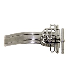 FREDERIQUE CONSTANT chiusura Deployante Logo Traforato acciaio 14 mm.