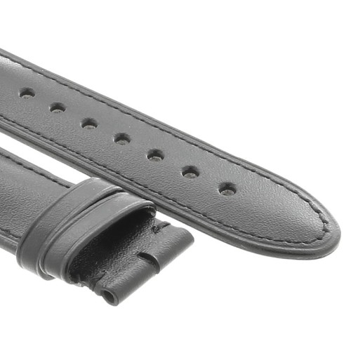 Montblanc Cinturino Pelle Nera Liscia 36510 per STAR Orologio misure 21/18 mm