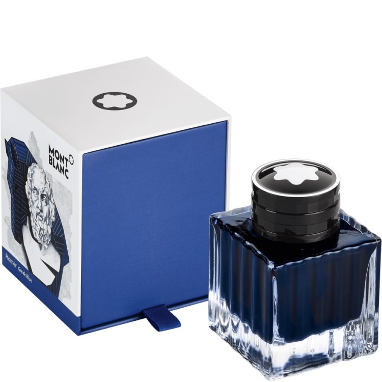 Inchiostro Montblanc Writers Ediction Homer in Bottiglia 50 ml 118210 Navy Blu