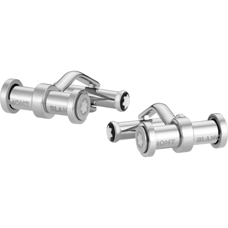 MONTBLANC Cufflinks Cuffs 118608 in stainless steel with Montblanc Star