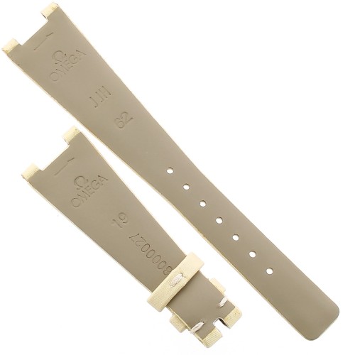 OMEGA Cinturino O98000027 finitura raso giallo per Constellation Quadra Quartz 1631.77.60 e simili.