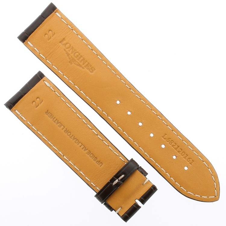 Longines Cinturino Alligatore L682120161 Marrone Opaco 22/20 mm