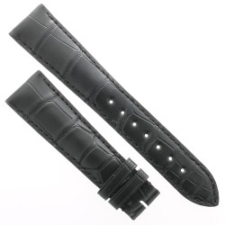 Longines Cinturino Alligatore L682114486 Nero Opaco 20/16 mm . Per Conquest Heritage L1.645.4.xx.x e simili