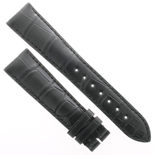 Longines Cinturino Alligatore L682114465 Nero Opaco 20-16 mm