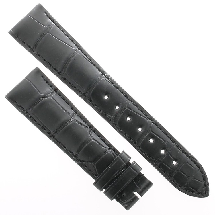 Longines Cinturino Alligatore L682114465 Nero Opaco 20-16 mm