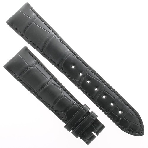 Longines Cinturino Alligatore L682114486 Nero Opaco 20/16 mm . Per Conquest Heritage L1.645.4.xx.x e simili
