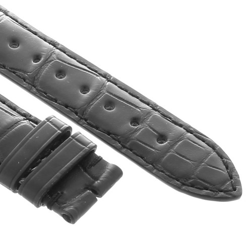 Longines Cinturino Alligatore L682114465 Nero Opaco 20-16 mm
