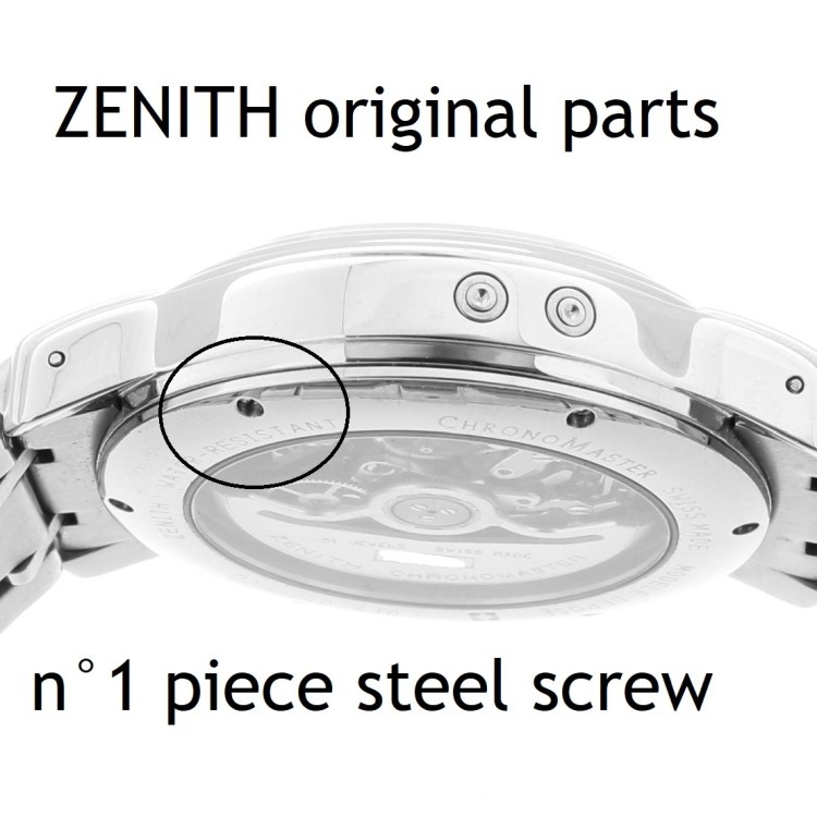 Zenith Vite ZHF2001 in acciaio per fondello Chronomaster 01.0240.410