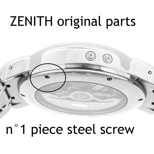 Zenith Vite ZHF2001 in acciaio per fondello Chronomaster 01.0240.410