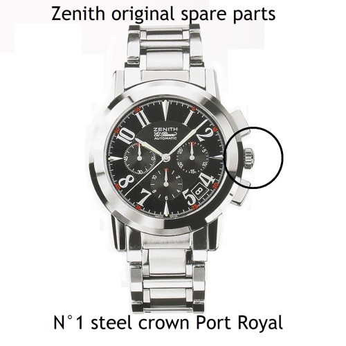 Zenith Corona Acciaio per ref  01/02.0451.400 El Primero Port Royal V cronografo acciaio