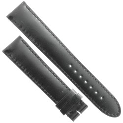 Montblanc Cinturino Pelle Nera Liscia 1496 per STAR Orologio misure 19/17 mm