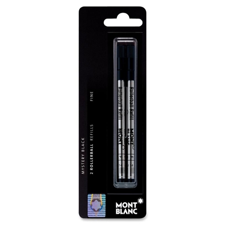 MONTBLANC Rollerball Blister n 2 Refil per Penna Roller  Nero 107881 F Fine.