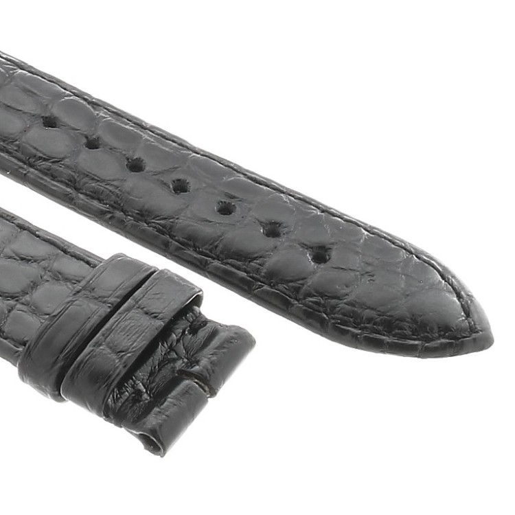 Montblanc Cinturino Alligatore Nero 110229 misure 19/17 mm