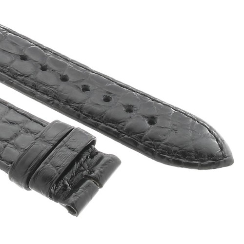 Montblanc Cinturino Alligatore Nero 110229 misure 19/17 mm