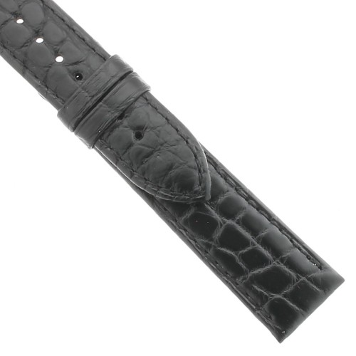 Montblanc Cinturino Alligatore Nero 110229 misure 19/17 mm
