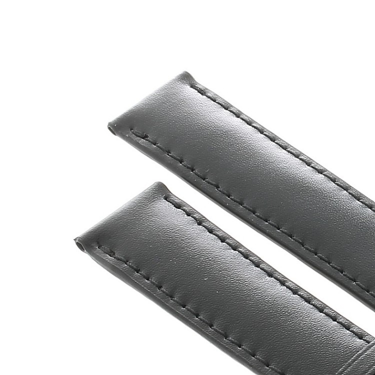 Montblanc Cinturino Pelle Nera Liscia 1496 per STAR Orologio misure 19/17 mm