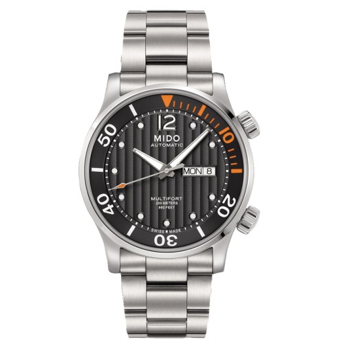 MIDO Multifort M005.930.11.060.80 Day Date Subacqueo Automatico in Acciaio 42 mm