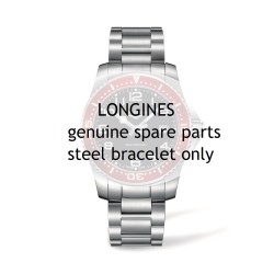 Longines Bracciale acciaio Hydroconquest Arabi 21 mm. Satinato e scalato. L3.689.4
