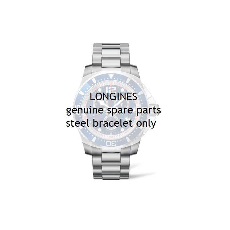 Longines Bracciale acciaio Hydroconquest 24 mm . Per L3.843.4 , L3.665.4