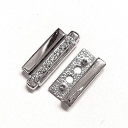Chiusura Barretta Diamanti ct 0,081 F VS Oro 18 kt gr 4,70 2
