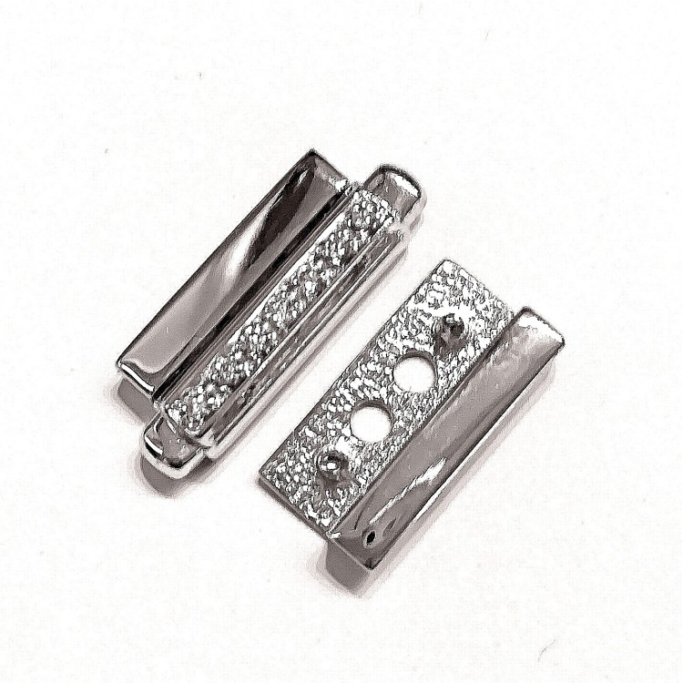 Chiusura Barretta Diamanti ct 0,081 F VS Oro 18 kt gr4,70