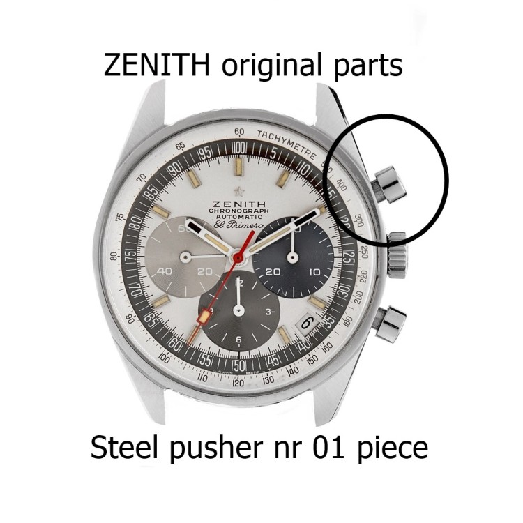 Zenith pulsante Acciaio per El Primero A386 cronografo acciaio