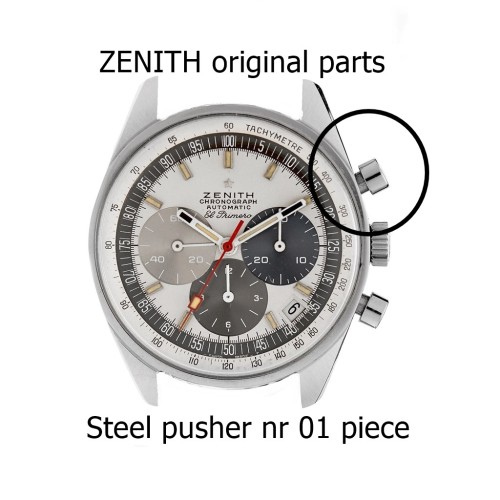 Zenith pulsante Acciaio per El Primero A386 cronografo acciaio