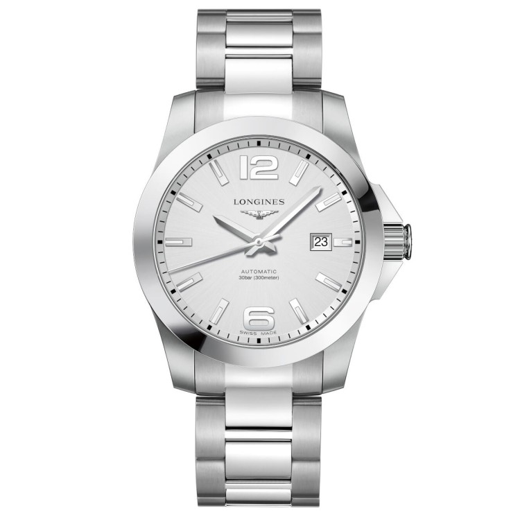 LONGINES CONQUEST L3.777.4.76.6 41 mm Argente Automatico
