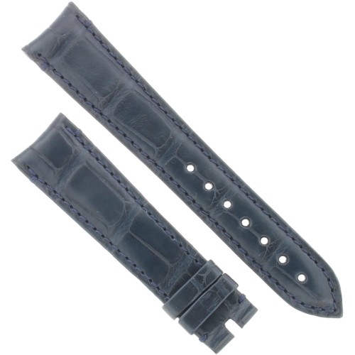 Zenith Cinturino 27.00.1916.700 Alligatore Blu opaco 19/16 mm Elite El Primero
