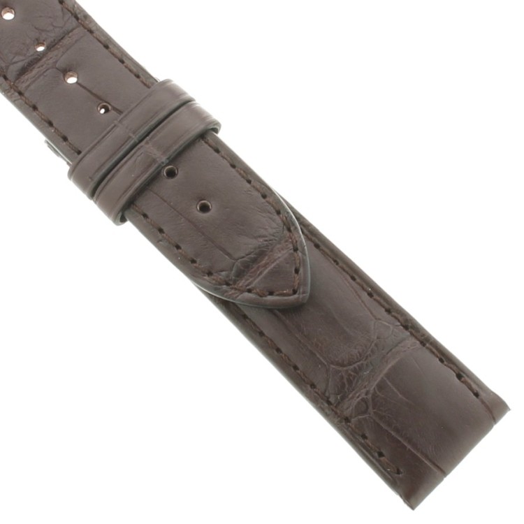 Longines Cinturino Alligatore L682152086 Marrone Opaco 20/16 mm . Per Conquest Heritage, Record e simili
